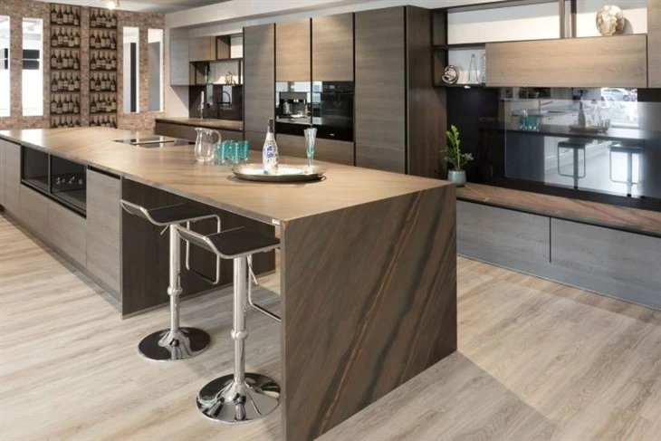 Elegant Brown Quartzite kitchen design