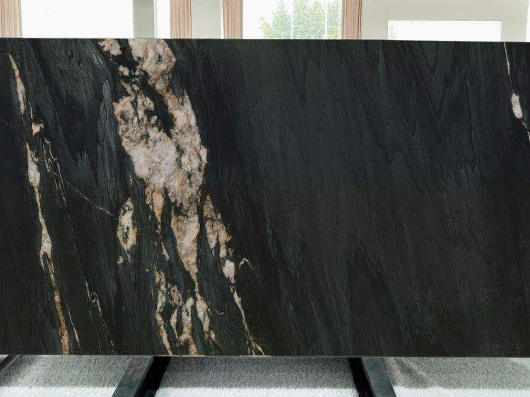 Suriname Black Titanium Black Granite Slab Suriname Black Titanium Black Granite Slab